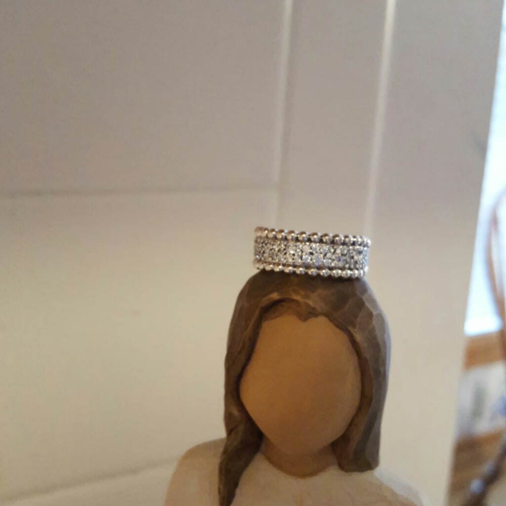 Pandora Beaded Pave Band size 54
